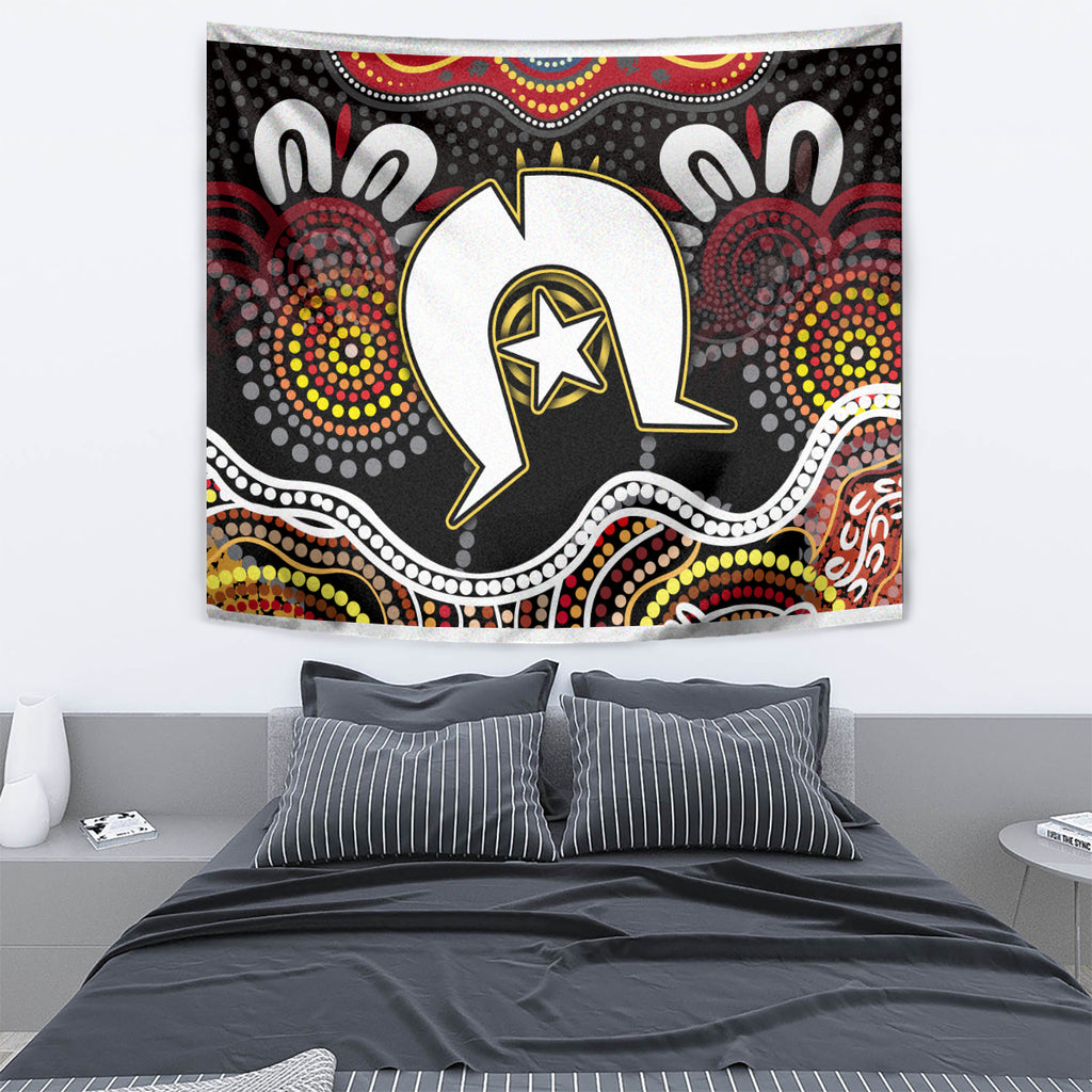 Torest Trait Islands Mix Aboriginal Pattern Tapestry