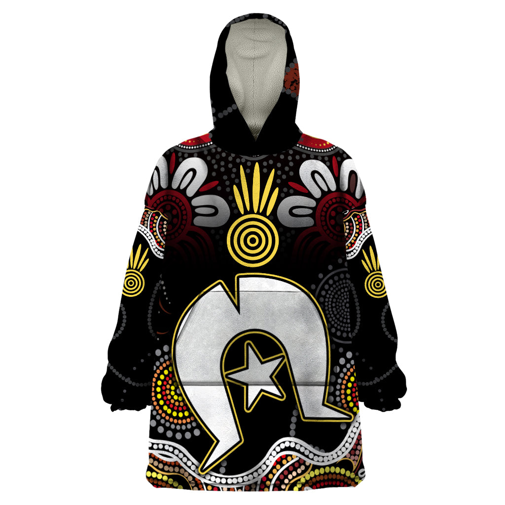 Torest Trait Islands Mix Aboriginal Pattern Wearable Blanket Hoodie