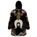 Torest Trait Islands Mix Aboriginal Pattern Wearable Blanket Hoodie