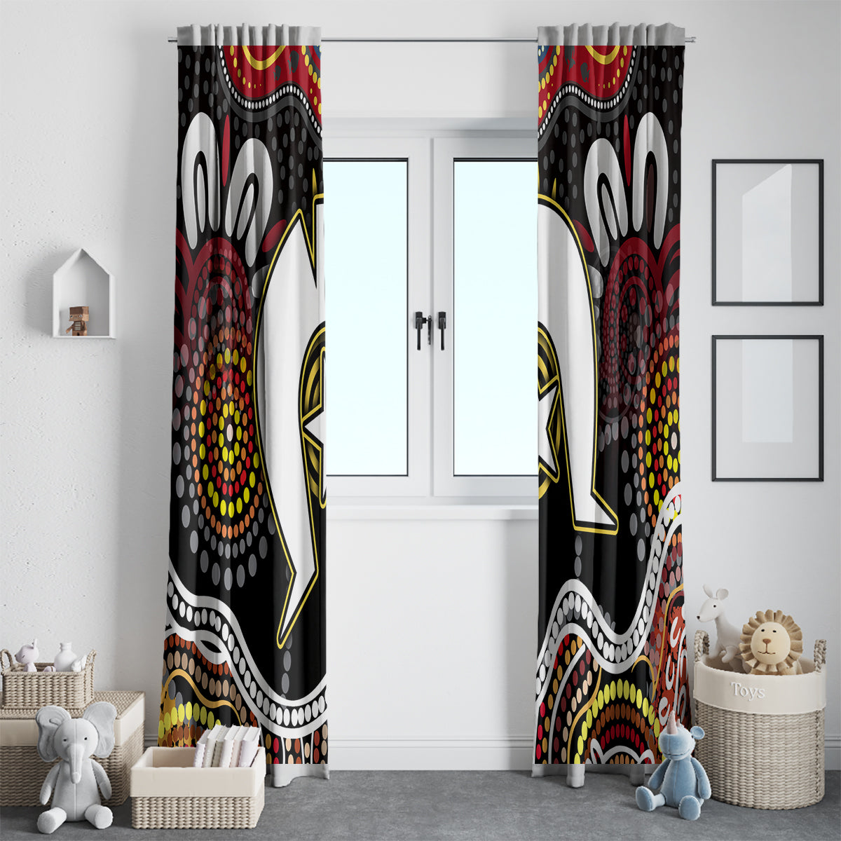 Torest Trait Islands Mix Aboriginal Pattern Window Curtain