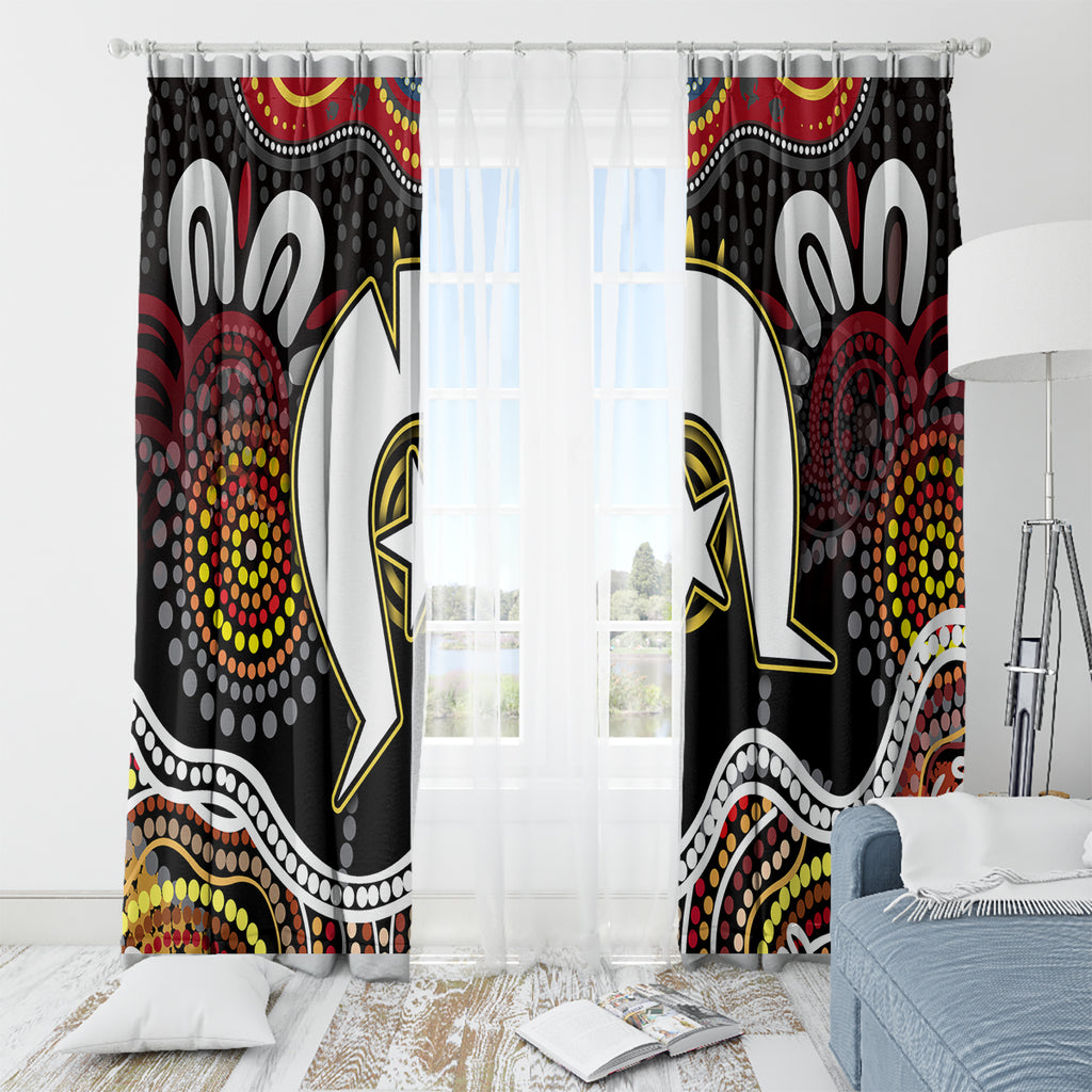 Torest Trait Islands Mix Aboriginal Pattern Window Curtain