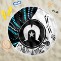 Aboriginal Pattern Torest  Strait Island Beach Blanket