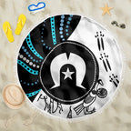 Aboriginal Pattern Torest  Strait Island Beach Blanket
