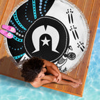 Aboriginal Pattern Torest  Strait Island Beach Blanket