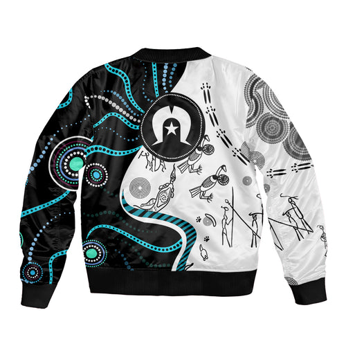 Aboriginal Pattern Torest  Strait Island Bomber Jacket