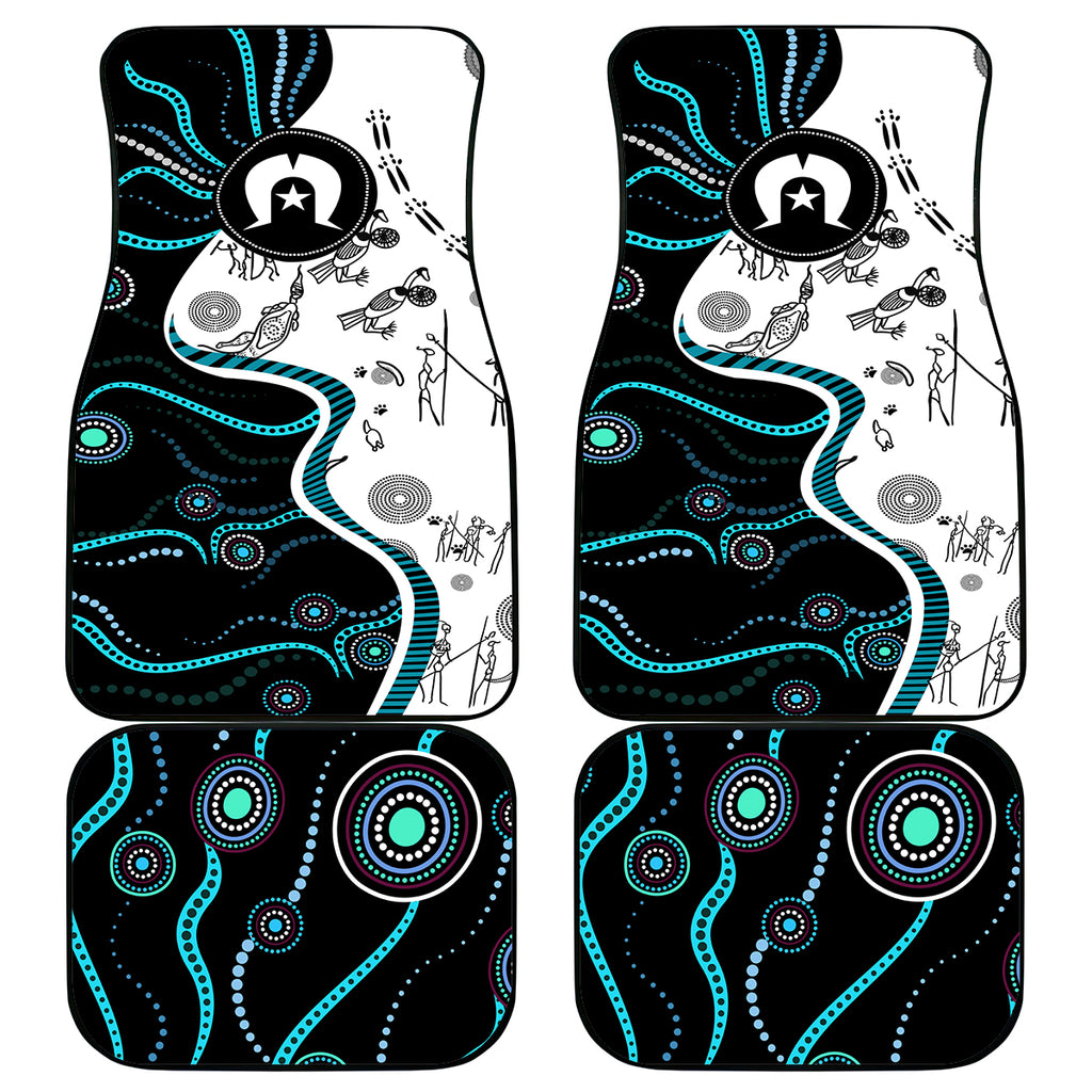 Aboriginal Pattern Torest  Strait Island Car Mats