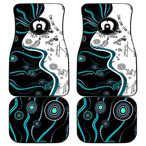 Aboriginal Pattern Torest  Strait Island Car Mats