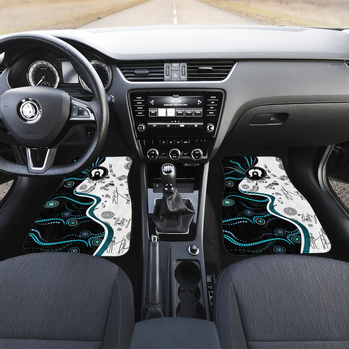 Aboriginal Pattern Torest  Strait Island Car Mats