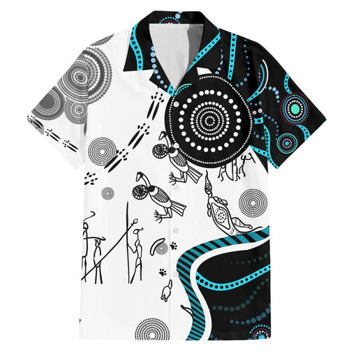 Aboriginal Pattern Torest  Strait Island Family Matching Mermaid Dress and Hawaiian Shirt