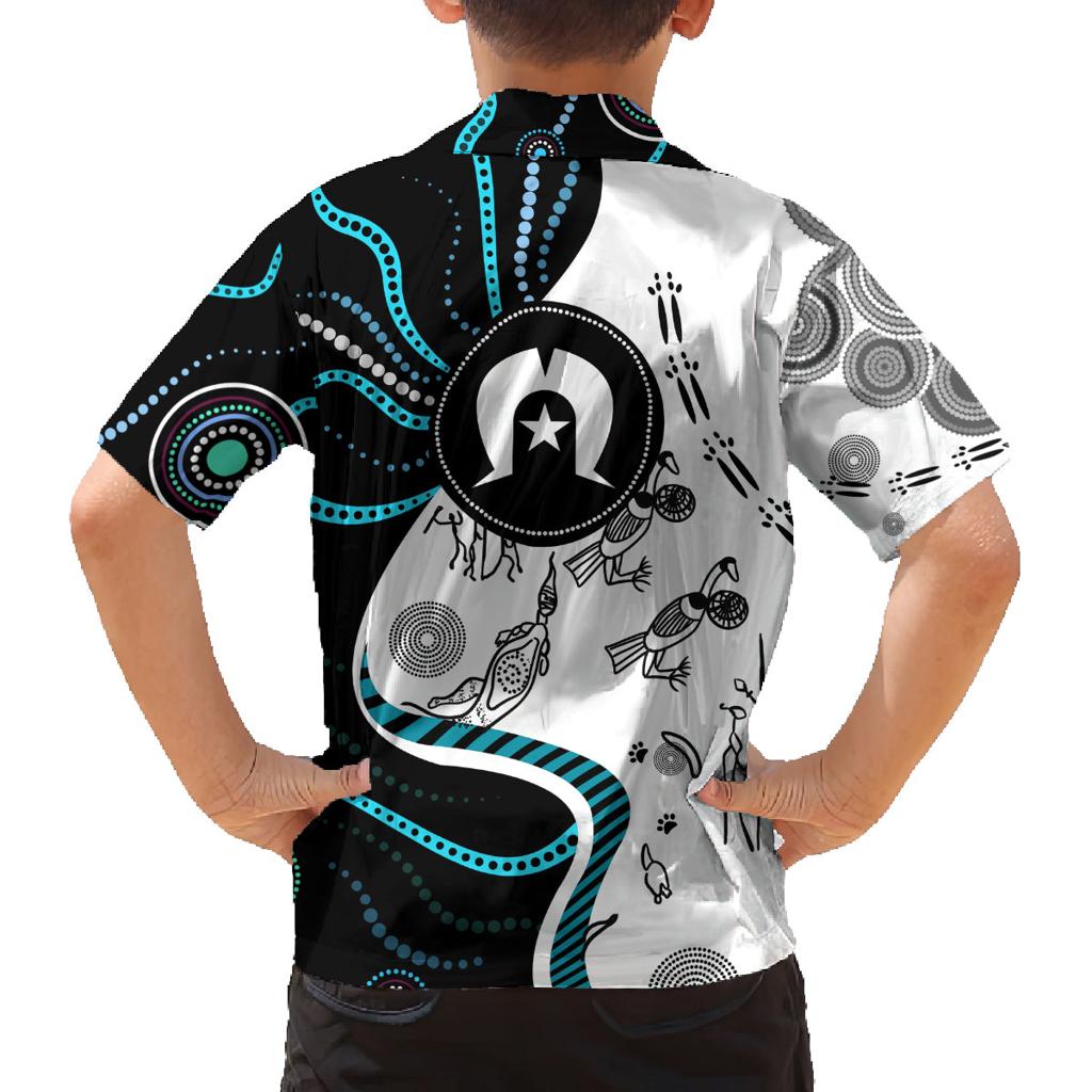 Aboriginal Pattern Torest  Strait Island Family Matching Puletasi and Hawaiian Shirt