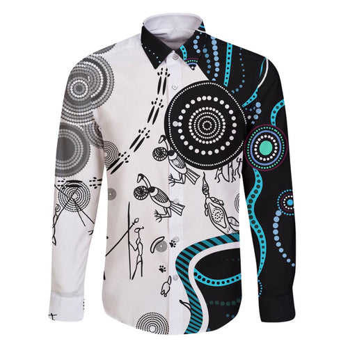 Aboriginal Pattern Torest  Strait Island Family Matching Puletasi and Hawaiian Shirt