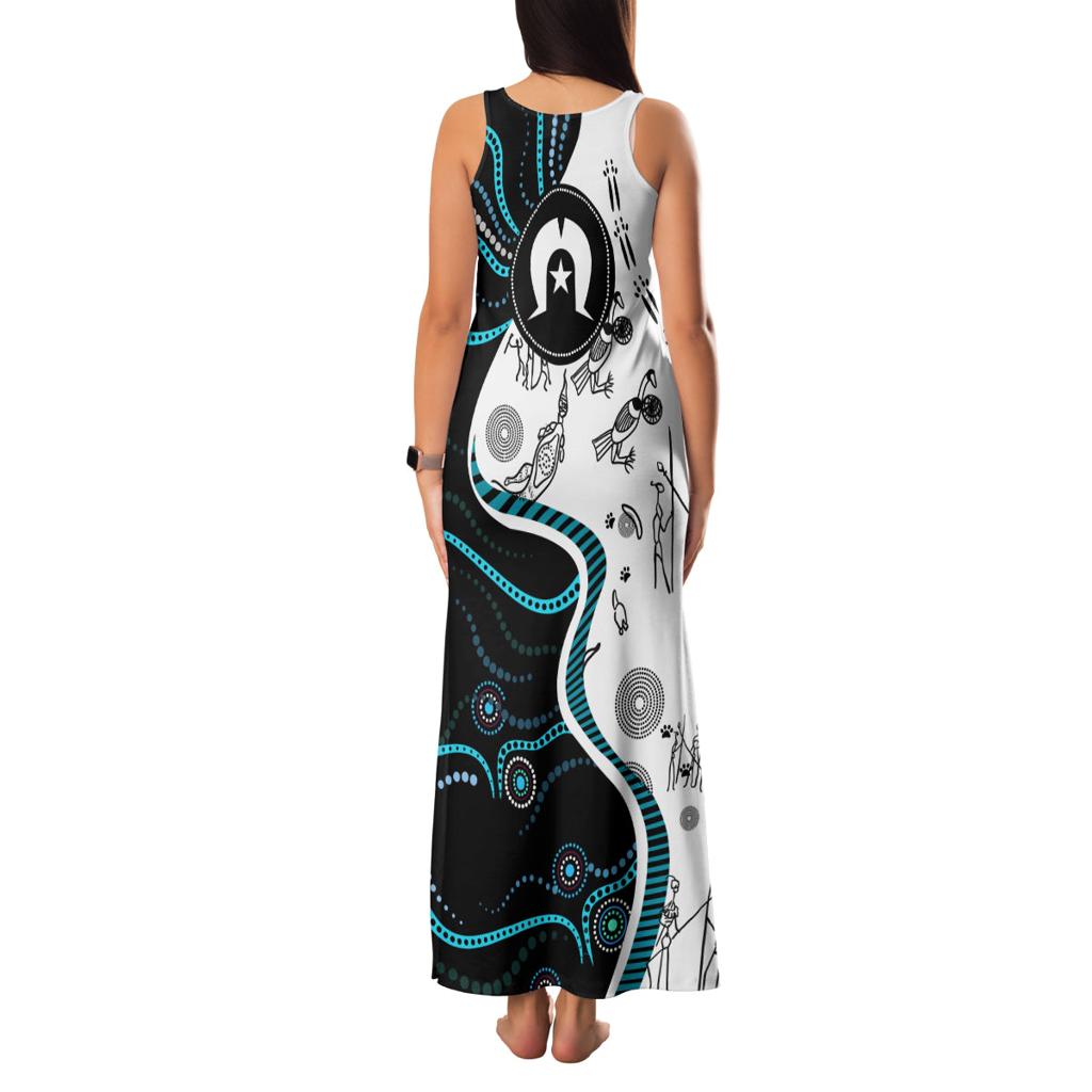 Aboriginal Pattern Torest  Strait Island Family Matching Tank Maxi Dress and Hawaiian Shirt