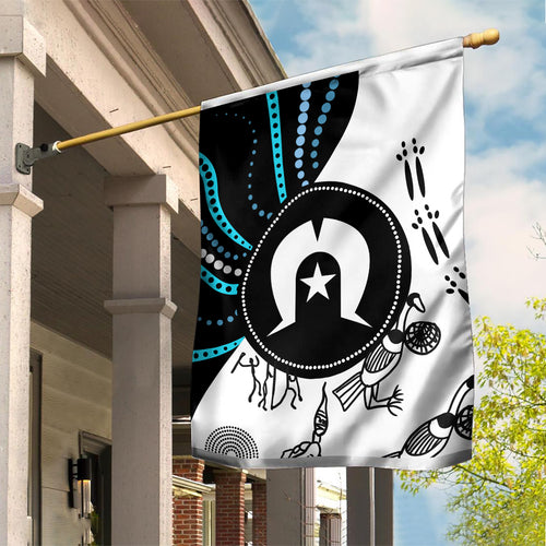 Aboriginal Pattern Torest  Strait Island Garden Flag