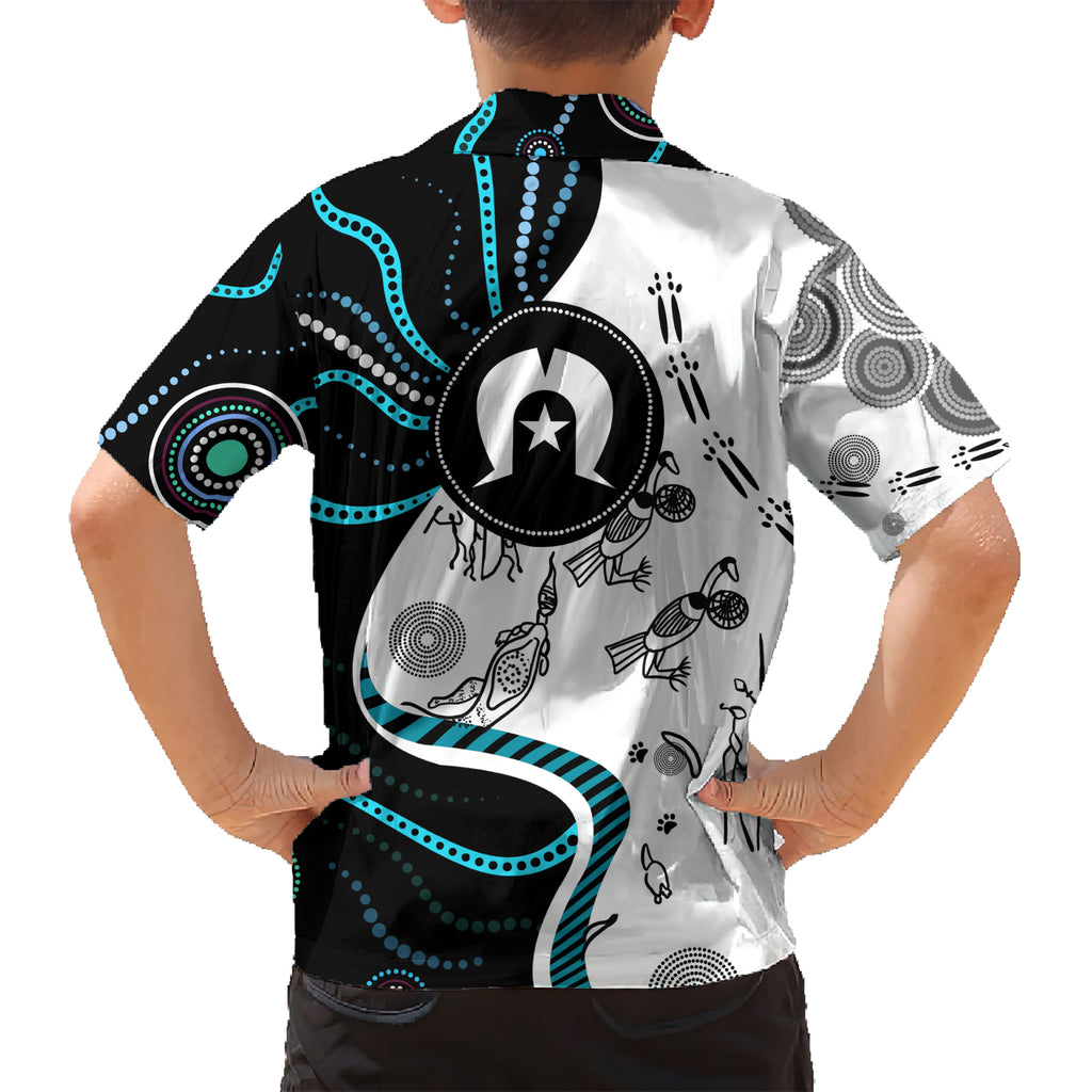 Aboriginal Pattern Torest  Strait Island Kid Hawaiian Shirt