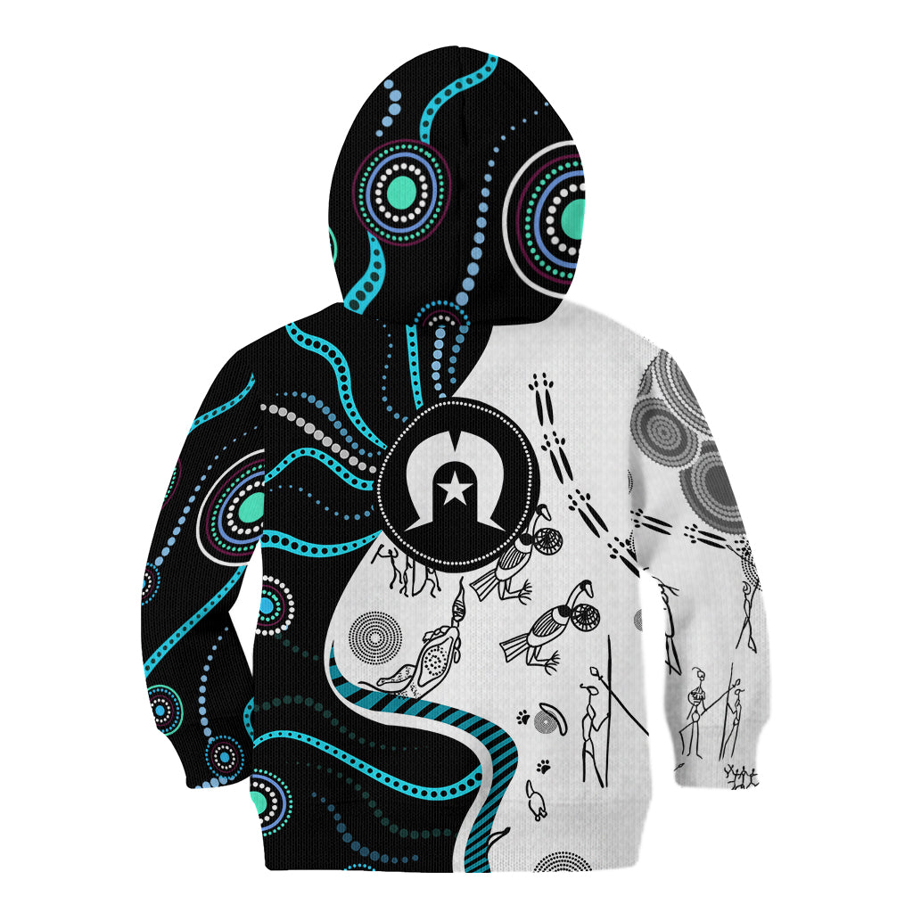 Aboriginal Pattern Torest  Strait Island Kid Hoodie