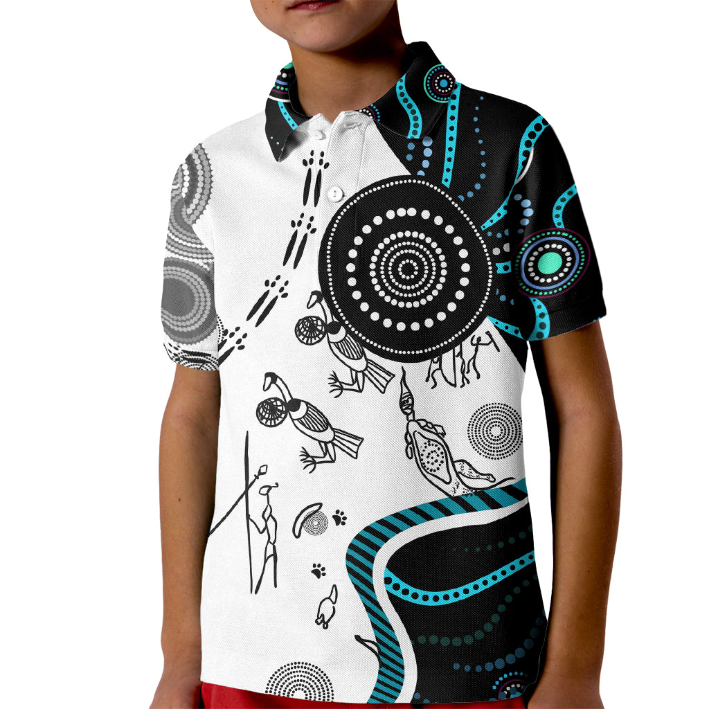 Aboriginal Pattern Torest  Strait Island Kid Polo Shirt