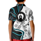 Aboriginal Pattern Torest  Strait Island Kid Polo Shirt