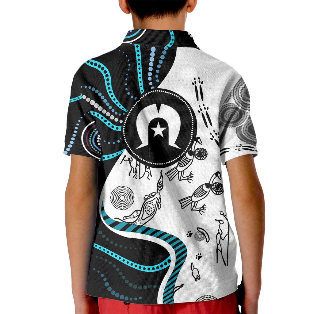 Aboriginal Pattern Torest  Strait Island Kid Polo Shirt