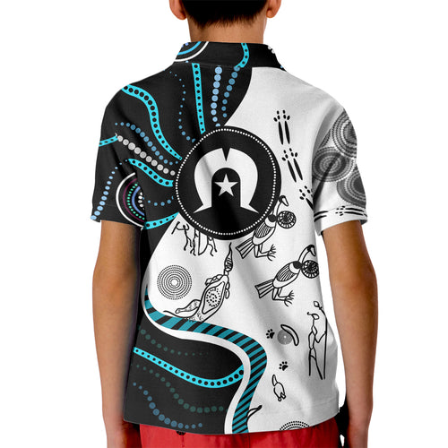 Aboriginal Pattern Torest  Strait Island Kid Polo Shirt