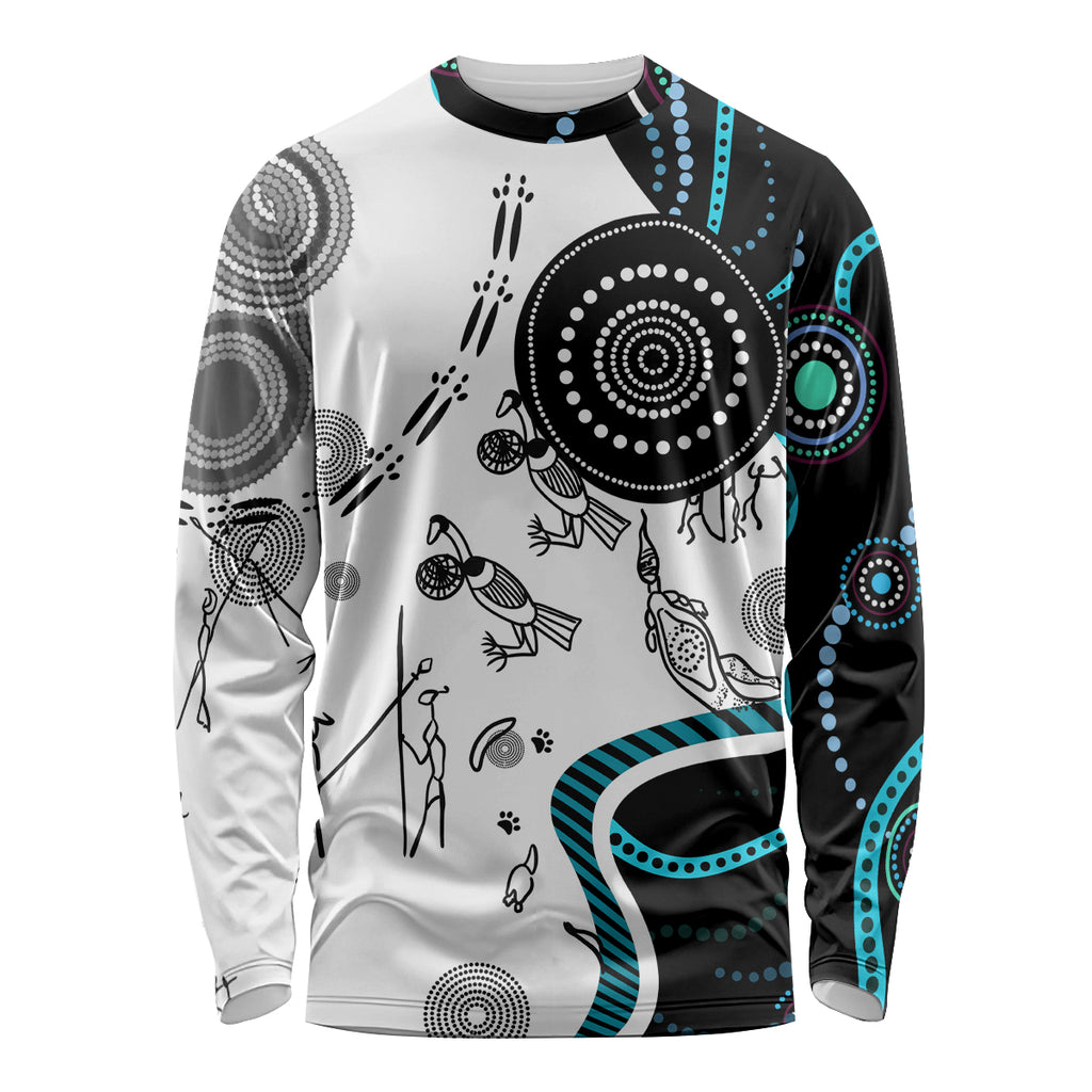 Aboriginal Pattern Torest  Strait Island Long Sleeve Shirt