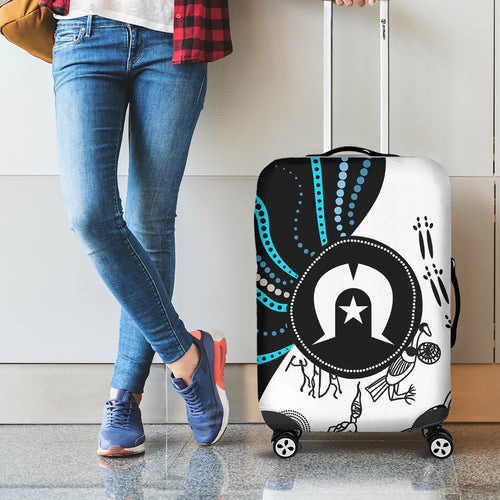 Aboriginal Pattern Torest  Strait Island Luggage Cover