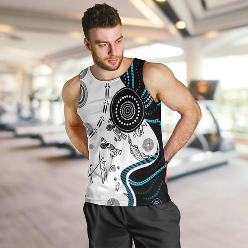 Aboriginal Pattern Torest  Strait Island Men Tank Top