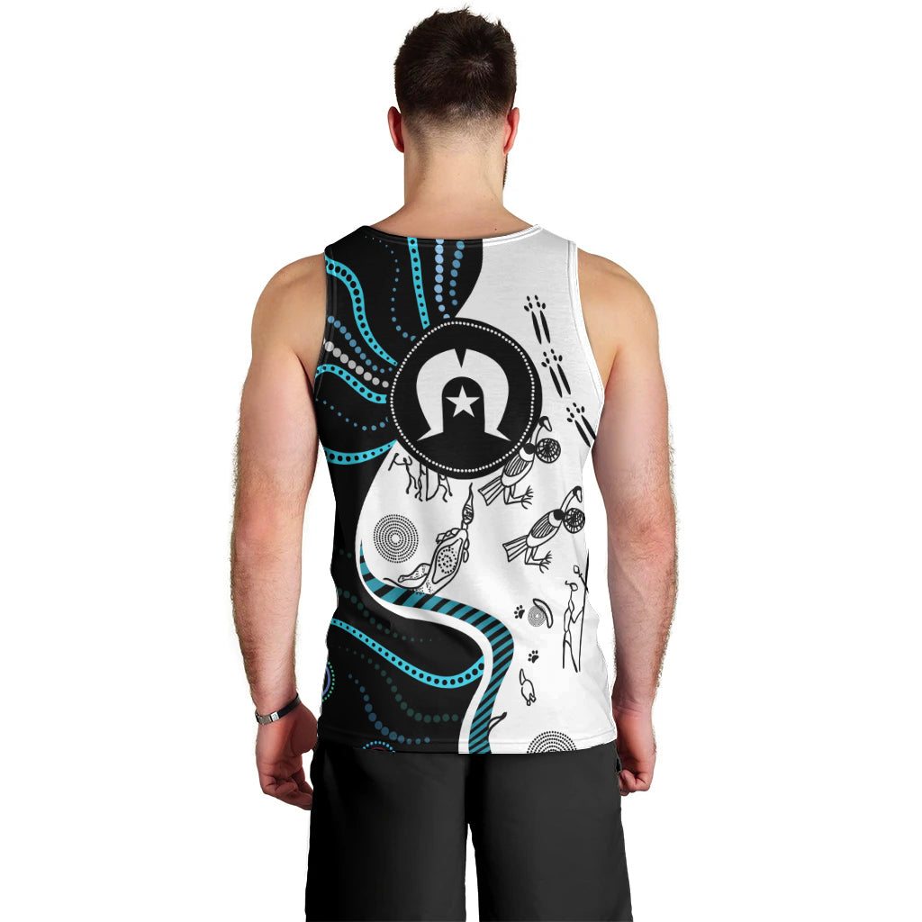 Aboriginal Pattern Torest  Strait Island Men Tank Top