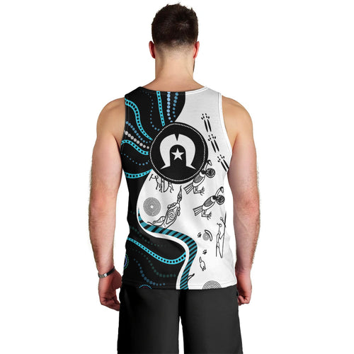 Aboriginal Pattern Torest  Strait Island Men Tank Top