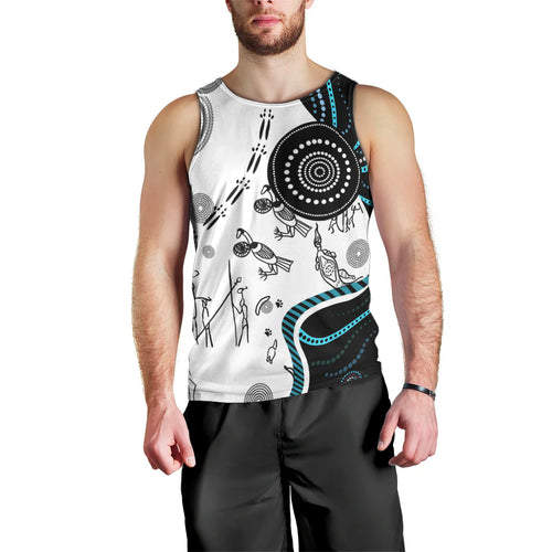 Aboriginal Pattern Torest  Strait Island Men Tank Top