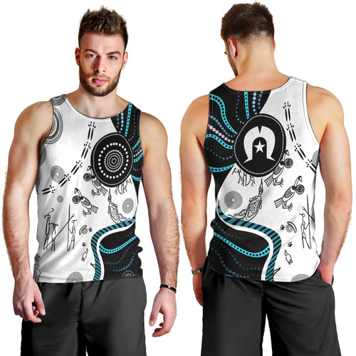 Aboriginal Pattern Torest  Strait Island Men Tank Top