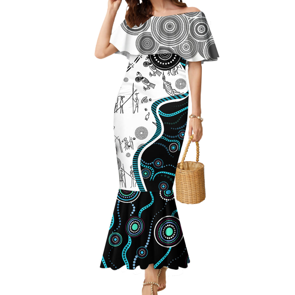 Aboriginal Pattern Torest  Strait Island Mermaid Dress