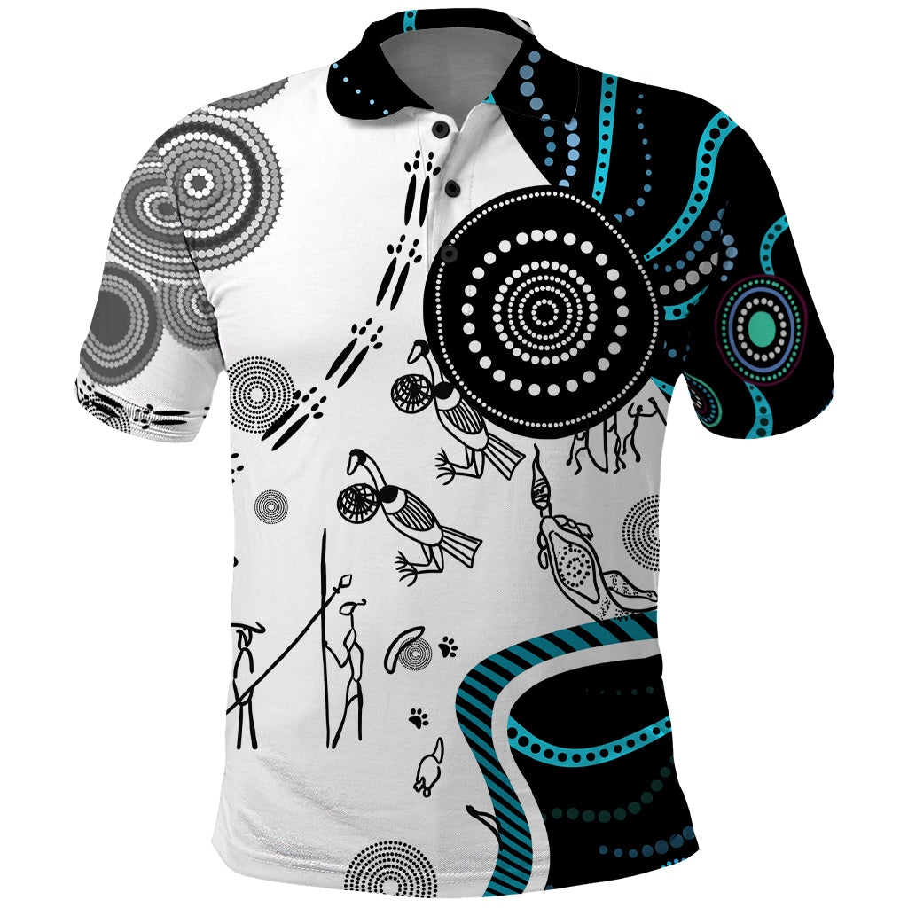 Aboriginal Pattern Torest  Strait Island Polo Shirt