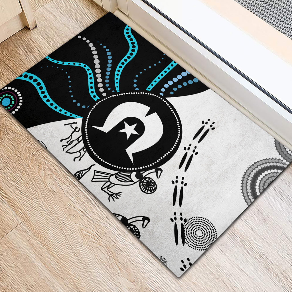 Aboriginal Pattern Torest  Strait Island Rubber Doormat