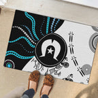 Aboriginal Pattern Torest  Strait Island Rubber Doormat
