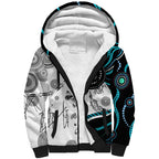 Aboriginal Pattern Torest  Strait Island Sherpa Hoodie
