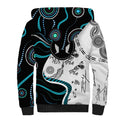 Aboriginal Pattern Torest  Strait Island Sherpa Hoodie