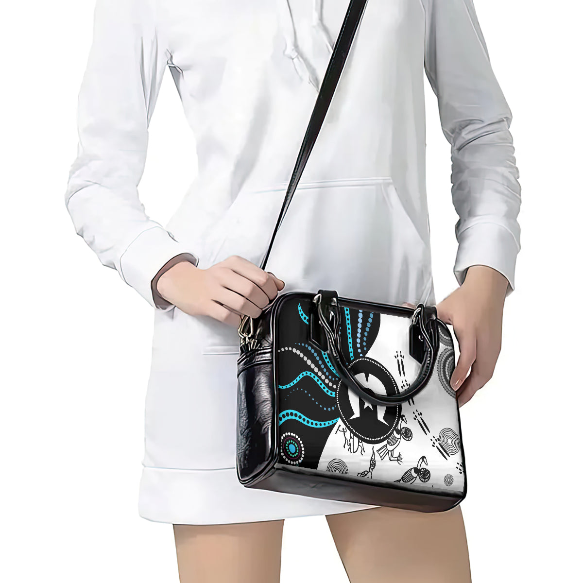 Aboriginal Pattern Torest  Strait Island Shoulder Handbag