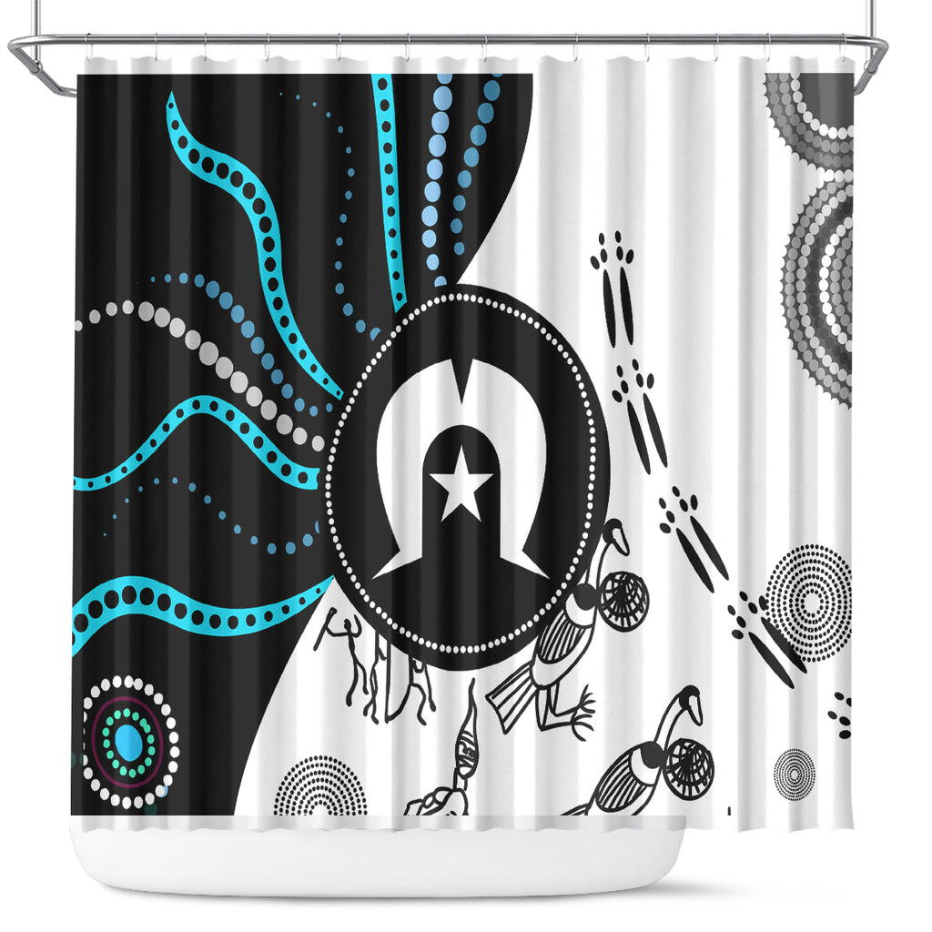 Aboriginal Pattern Torest  Strait Island Shower Curtain