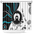 Aboriginal Pattern Torest  Strait Island Shower Curtain
