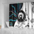 Aboriginal Pattern Torest  Strait Island Shower Curtain