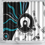 Aboriginal Pattern Torest  Strait Island Shower Curtain