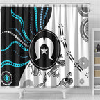 Aboriginal Pattern Torest  Strait Island Shower Curtain