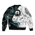 Aboriginal Pattern Torest  Strait Island Sleeve Zip Bomber Jacket