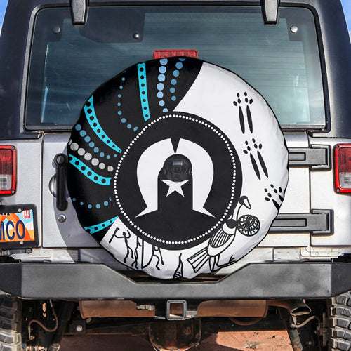 Aboriginal Pattern Torest  Strait Island Spare Tire Cover
