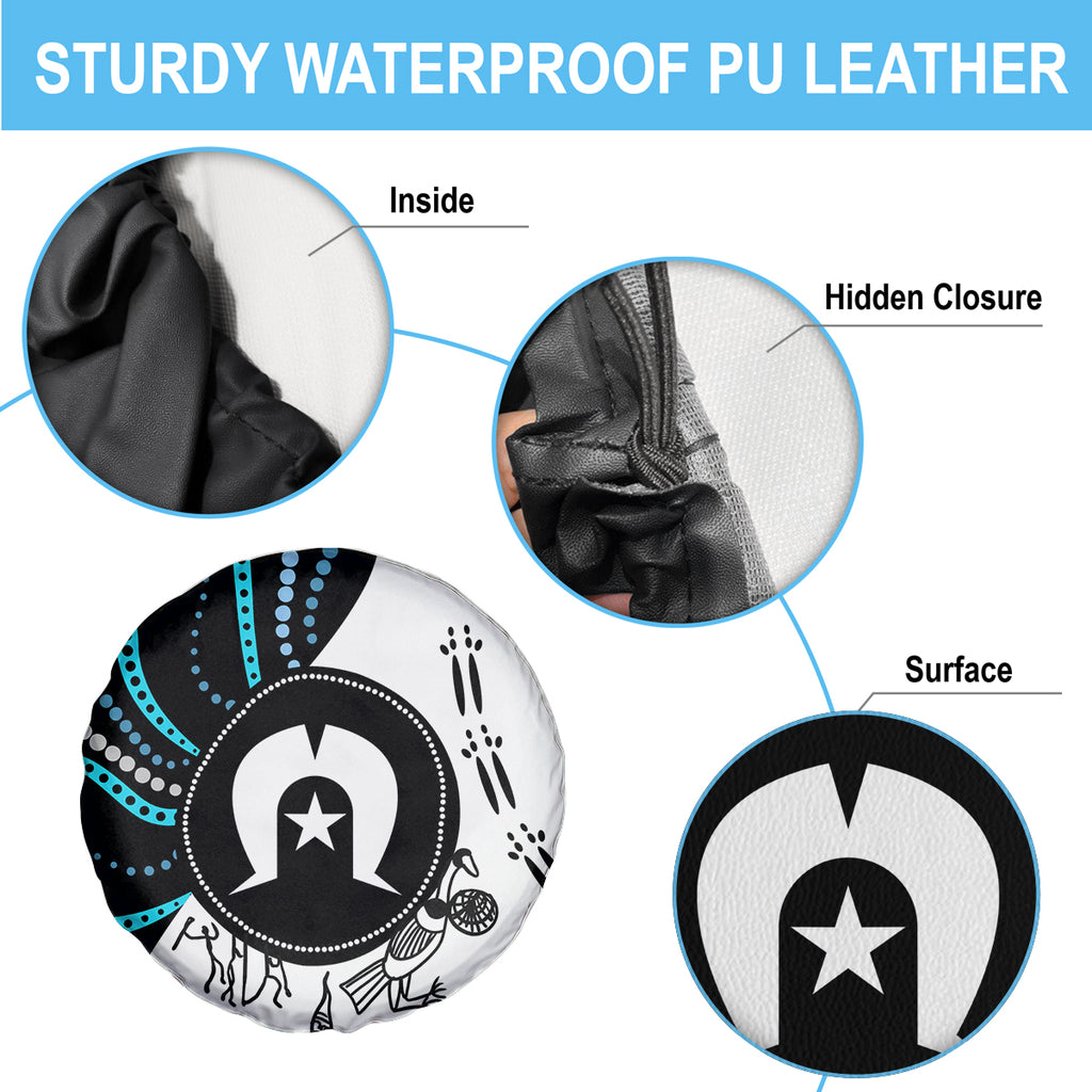 Aboriginal Pattern Torest  Strait Island Spare Tire Cover