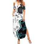 Aboriginal Pattern Torest  Strait Island Summer Maxi Dress