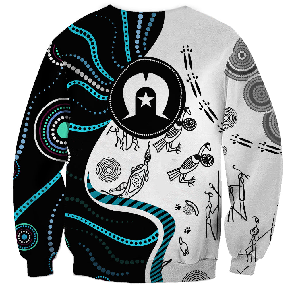 Aboriginal Pattern Torest  Strait Island Sweatshirt