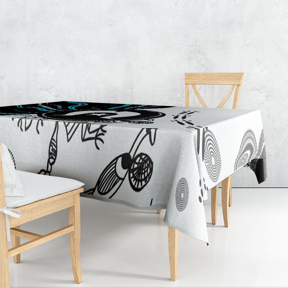 Aboriginal Pattern Torest  Strait Island Tablecloth