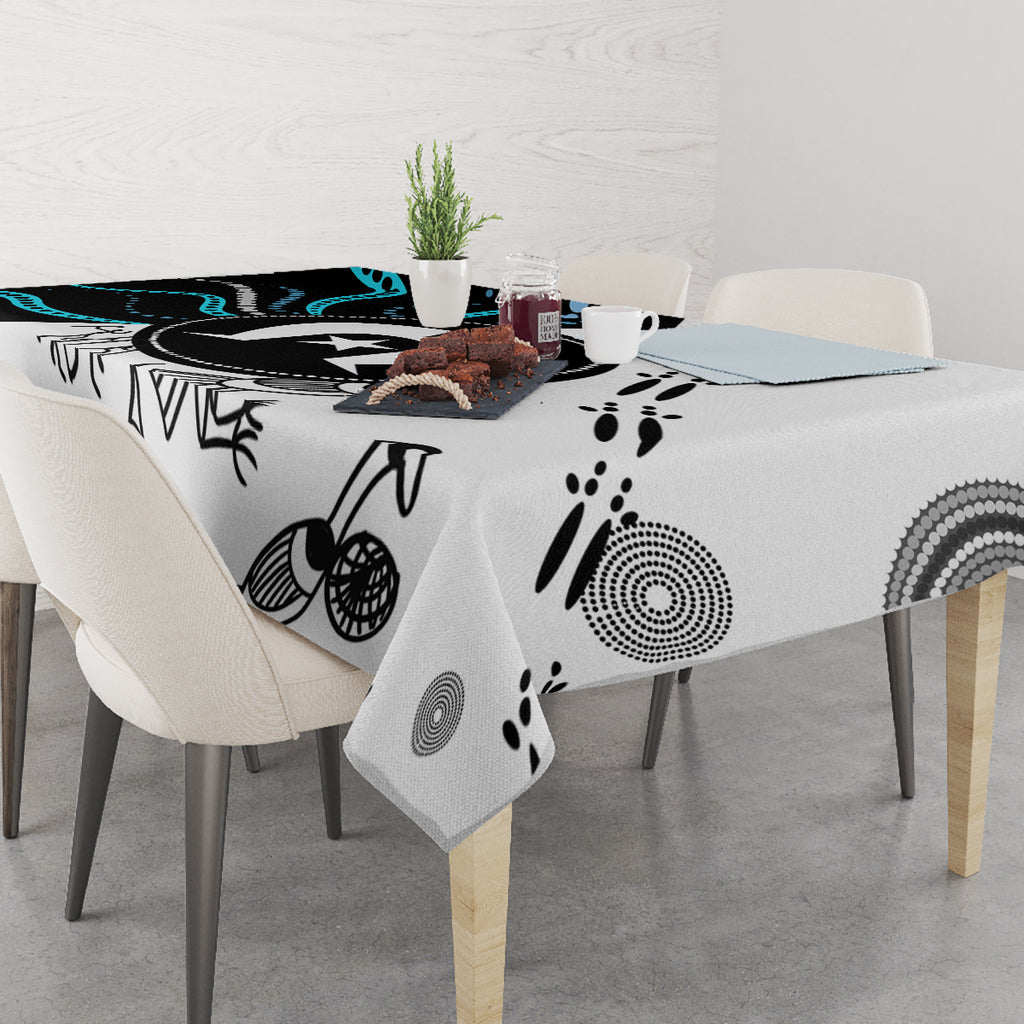 Aboriginal Pattern Torest  Strait Island Tablecloth