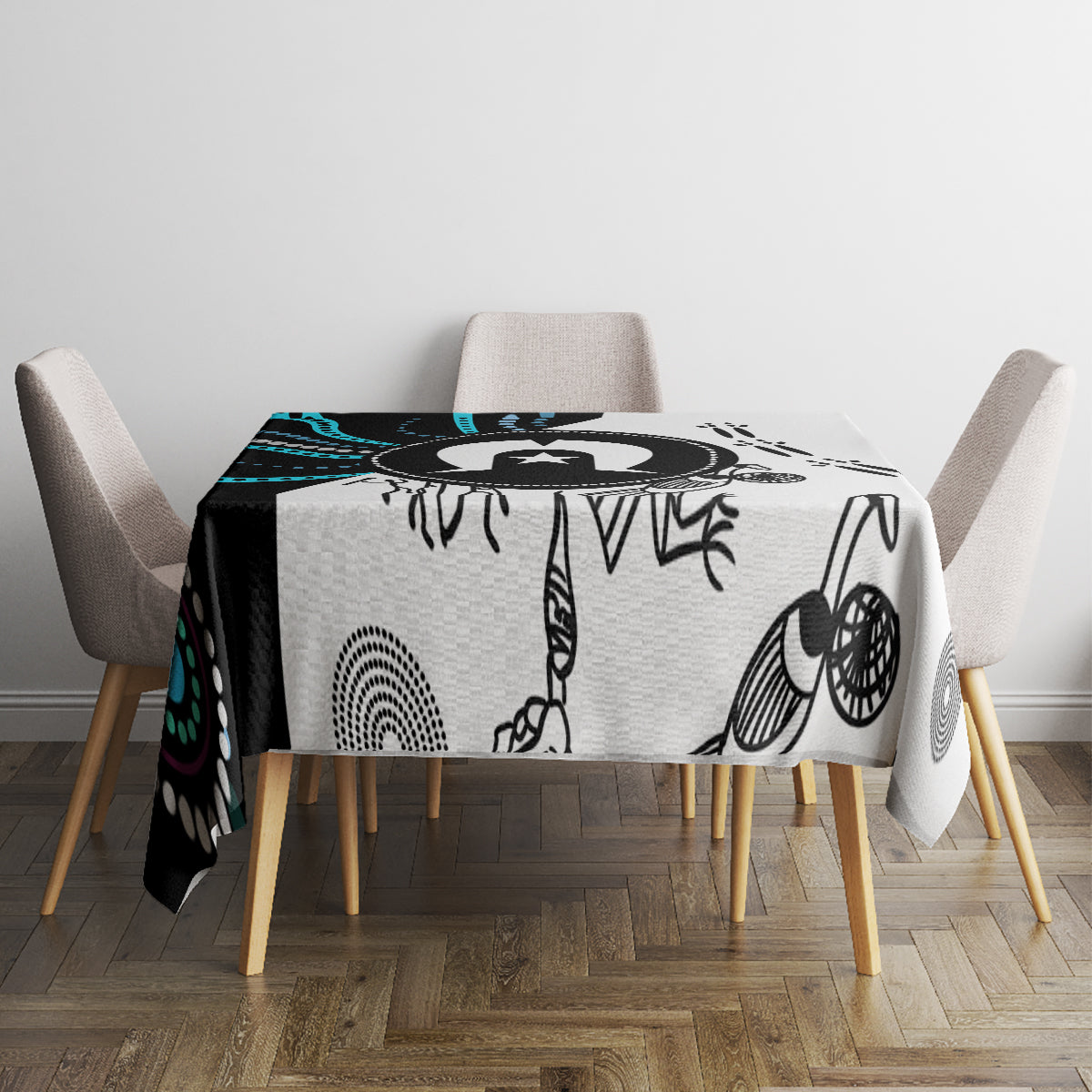 Aboriginal Pattern Torest  Strait Island Tablecloth